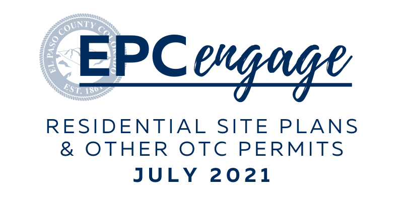 EPC Engage logo with text that reads "Residential Site Permits & other OTC Permits"
